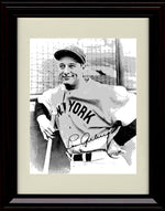 Unframed Lou Gehrig - Leaning Against Wall - New York Yankees Autograph Replica Print Unframed Print - Baseball FSP - Unframed   