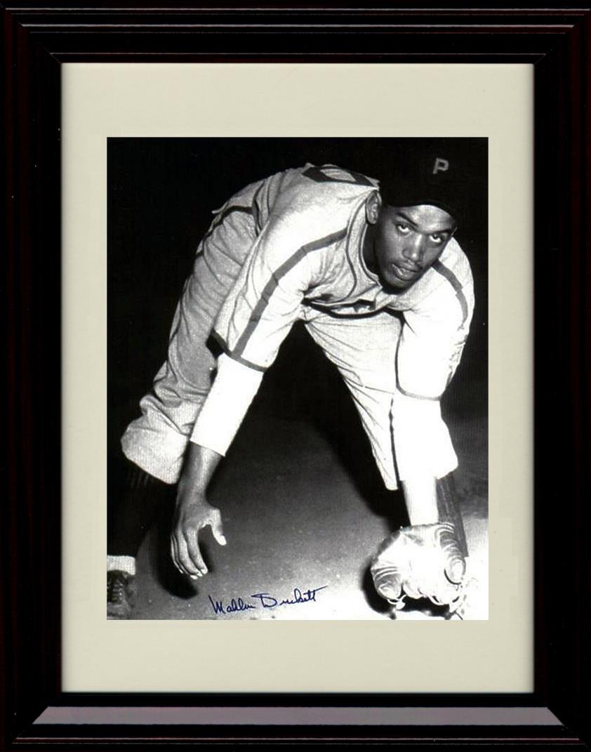 Unframed Mahlon Duckett - Bending Forward With Glove - Philadelphia Stars Autograph Replica Print Unframed Print - Baseball FSP - Unframed   