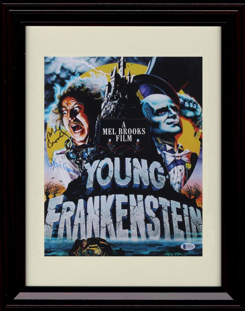 8x10 Framed Mel Brooks and Teri Garr Autograph Promo Print - Young Frankenstein Framed Print - Movies FSP - Framed   