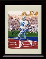 Unframed Michael Irvin - Dallas Cowboys Autograph Promo Print - Super Bowl Touchdown Unframed Print - Pro Football FSP - Unframed   