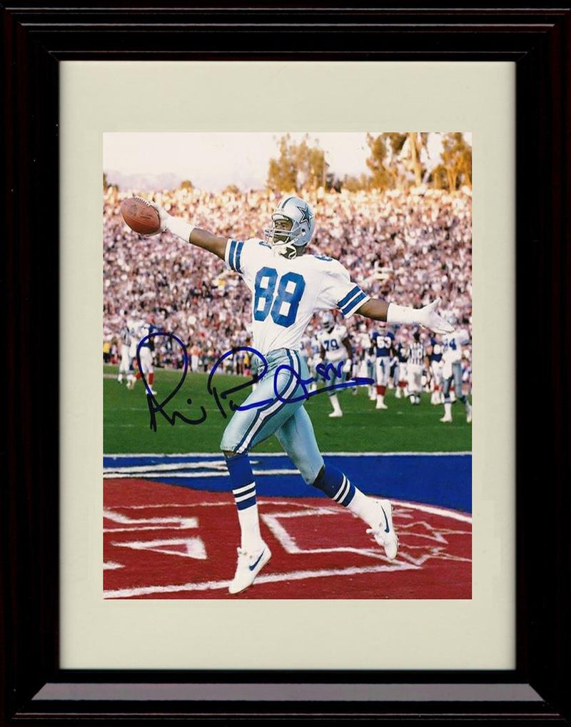 8x10 Framed Michael Irvin - Dallas Cowboys Autograph Promo Print - Super Bowl Touchdown Framed Print - Pro Football FSP - Framed   