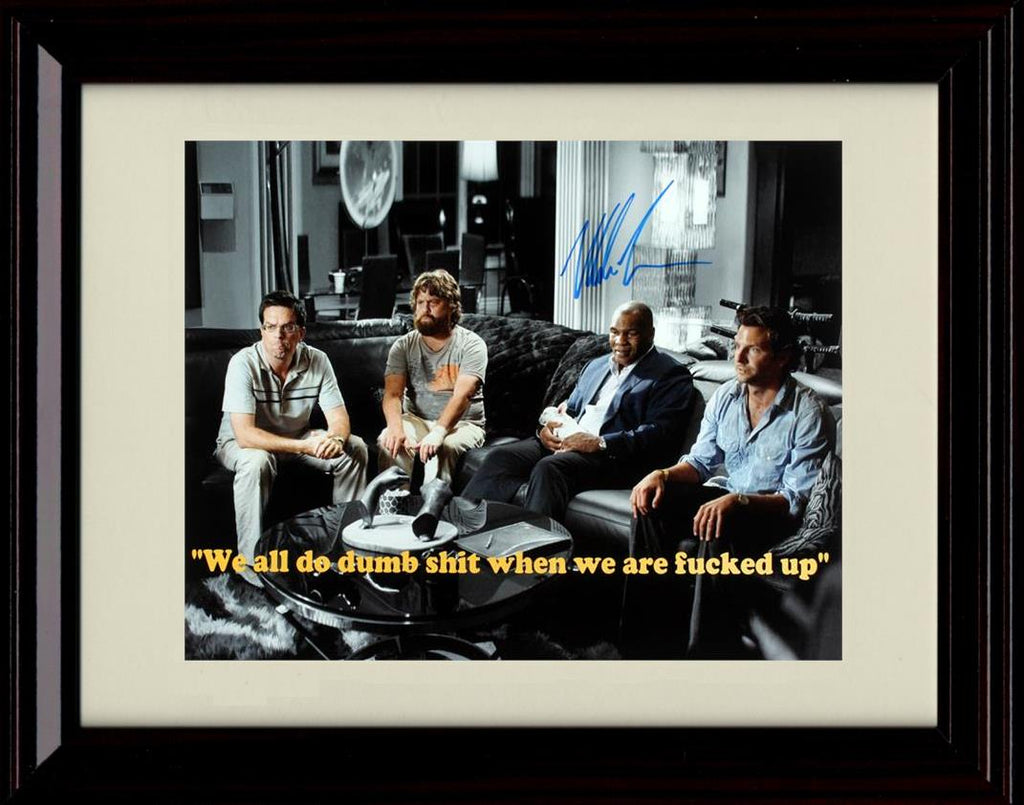 8x10 Framed Mike Tyson Autograph Promo Print - The Hangover Framed Print - Movies FSP - Framed   