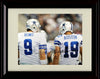 8x10 Framed Miles Austin And Tony Romo - Dallas Cowboys Autograph Promo Print - Talking Back Of Jerseys Framed Print - Pro Football FSP - Framed   