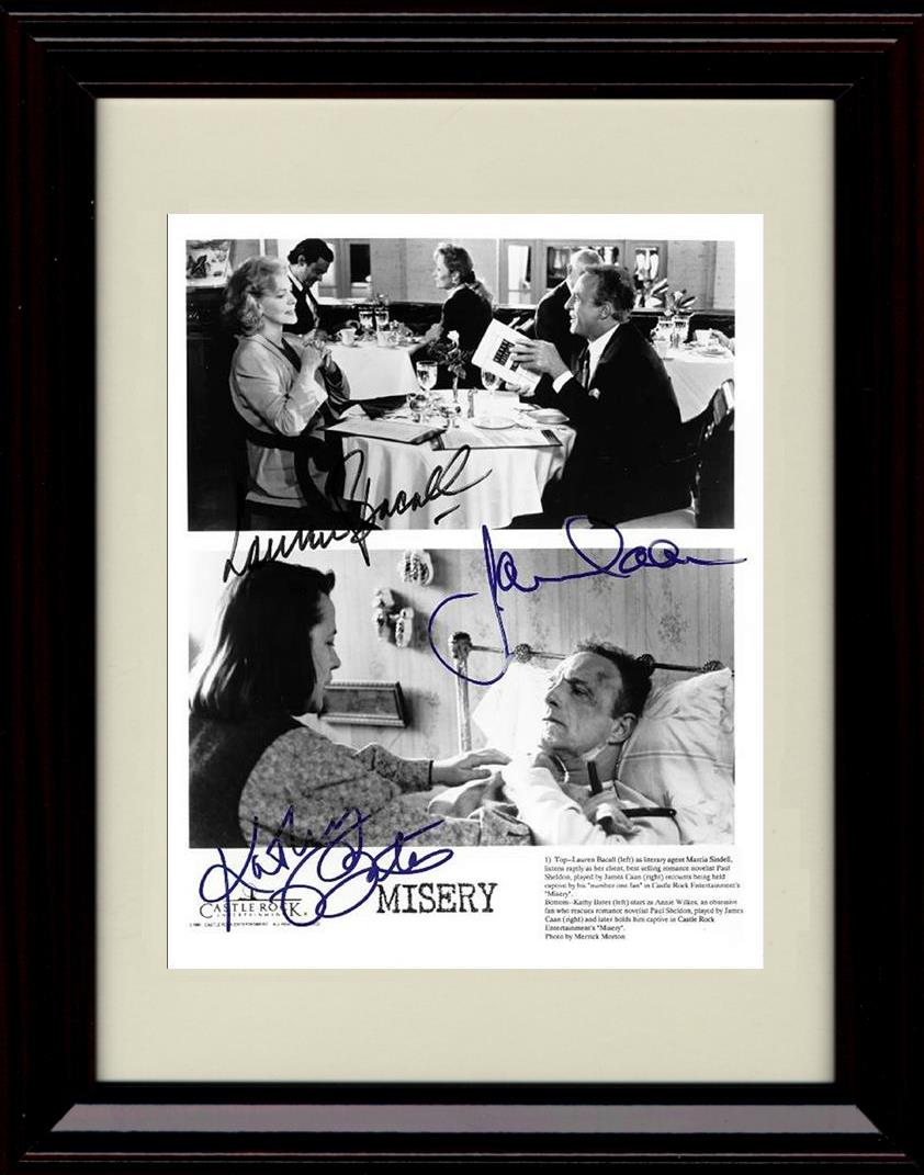 8x10 Framed Misery Autograph Promo Print - Cast Black and White Framed Print - Movies FSP - Framed   
