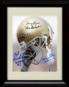 Framed 8x10 Notre Dame Legends  Helmet  Autograph Autograph Promo Print - Notre Dame- Portrait Framed Print - College Football FSP - Framed   