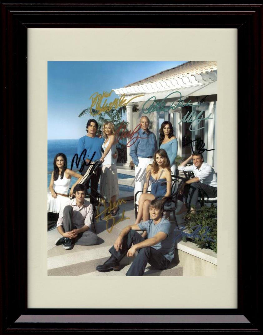 8x10 Framed OC Cast Autograph Promo Print - Beach Framed Print - Television FSP - Framed   