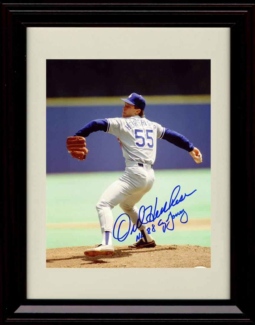Unframed Orel Hershiser - Pitch NL 88 Cy Young - Los Angeles Dodgers Autograph Replica Print Unframed Print - Baseball FSP - Unframed   
