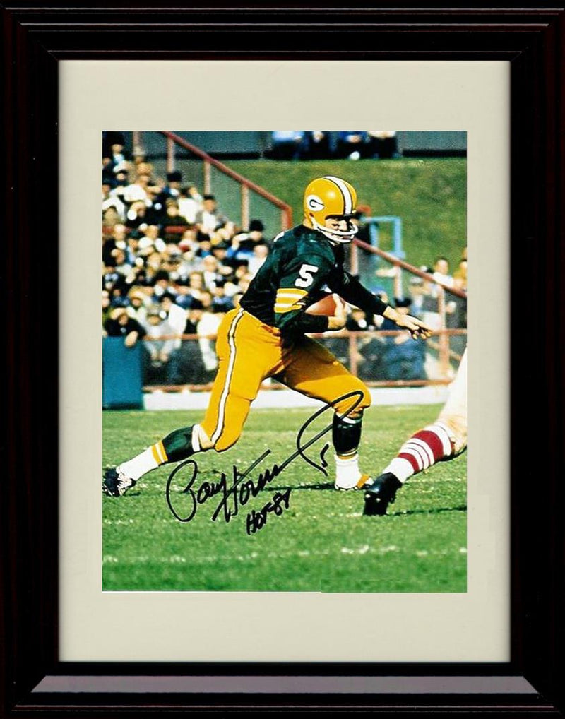 8x10 Framed Paul Hornung - Green Bay Packers Autograph Promo Print - Running The Ball Framed Print - Pro Football FSP - Framed   