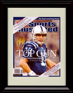 8x10 Framed Peyton Manning - Indianapolis Colts Autograph Promo Print - 2004 Sports Illustrated Top Gun Framed Print - Pro Football FSP - Framed   