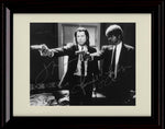 Unframed Pulp Fiction Autograph Promo Print - Travolta And Jackson Black and White Unframed Print - Movies FSP - Unframed   