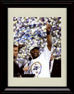 8x10 Framed Ray Lewis - Baltimore Ravens Autograph Promo Print - Number One Framed Print - Pro Football FSP - Framed   