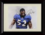 8x10 Framed Ray Lewis - Baltimore Ravens Autograph Promo Print - The Shout Framed Print - Pro Football FSP - Framed   