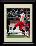 Framed 8x10 Rob Gronkowski Autograph Promo Print - Arizona Wildcats- Touch Down Run Framed Print - College Football FSP - Framed   