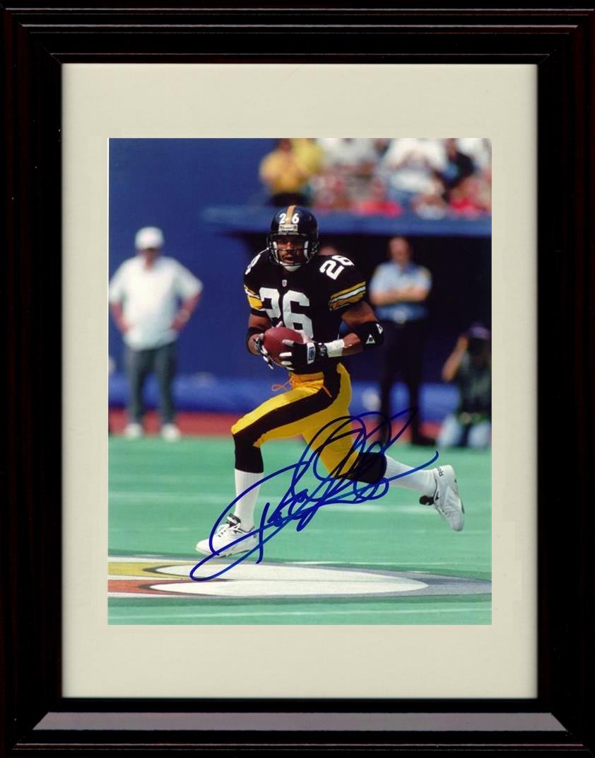 8x10 Framed Rod Woodson - Pittsburgh Steelers Autograph Promo Print - Running Framed Print - Pro Football FSP - Framed   