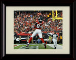 8x10 Framed Roddy White - Atlanta Falcons Autograph Promo Print - Endzone Catch Framed Print - Pro Football FSP - Framed   