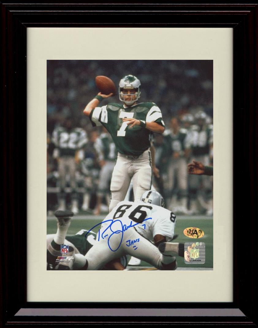 8x10 Framed Ron Jaworski - Philadelphia Eagles Autograph Promo Print - Passing Framed Print - Pro Football FSP - Framed   