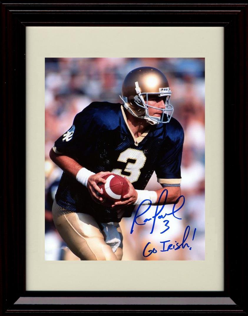 Unframed Ron Powlus Autograph Promo Print - Notre Dame- Go Irish! Unframed Print - College Football FSP - Unframed   