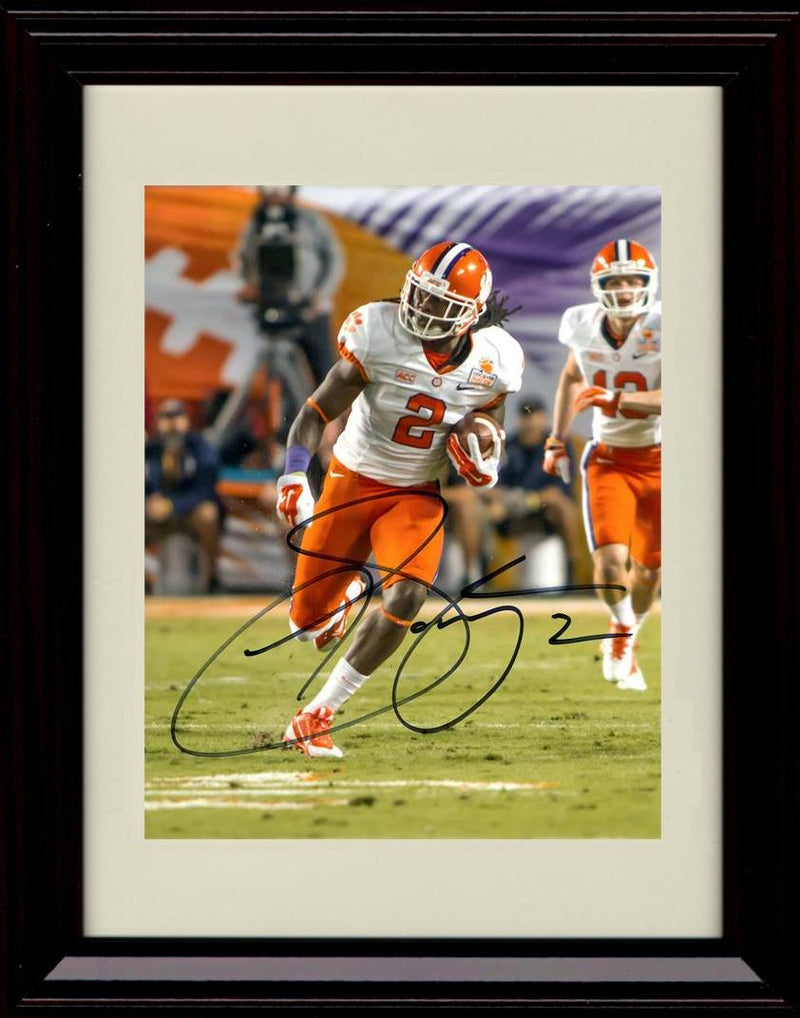 Unframed Sammy Watkins Autograph Promo Print - Clemson Tigers- On The Run Unframed Print - College Football FSP - Unframed   