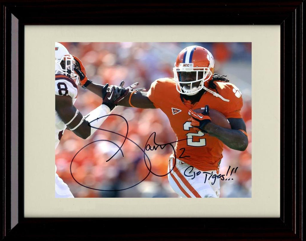 Unframed Sammy Watkins Autograph Promo Print - Clemson Tigers- Stiff Arm Unframed Print - College Football FSP - Unframed   