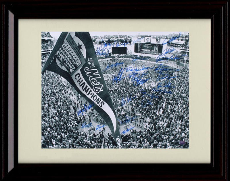 Unframed Shea Stadium - 1969 World Series Team - New York Mets Autograph Replica Print Unframed Print - Baseball FSP - Unframed   