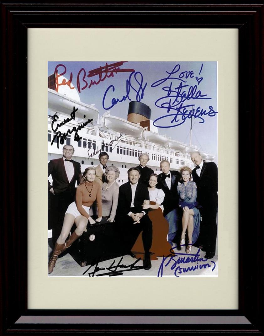 8x10 Framed The Poseidon Adventure Autograph Promo Print - 1972 Cast  Boat Picture Framed Print - Movies FSP - Framed   