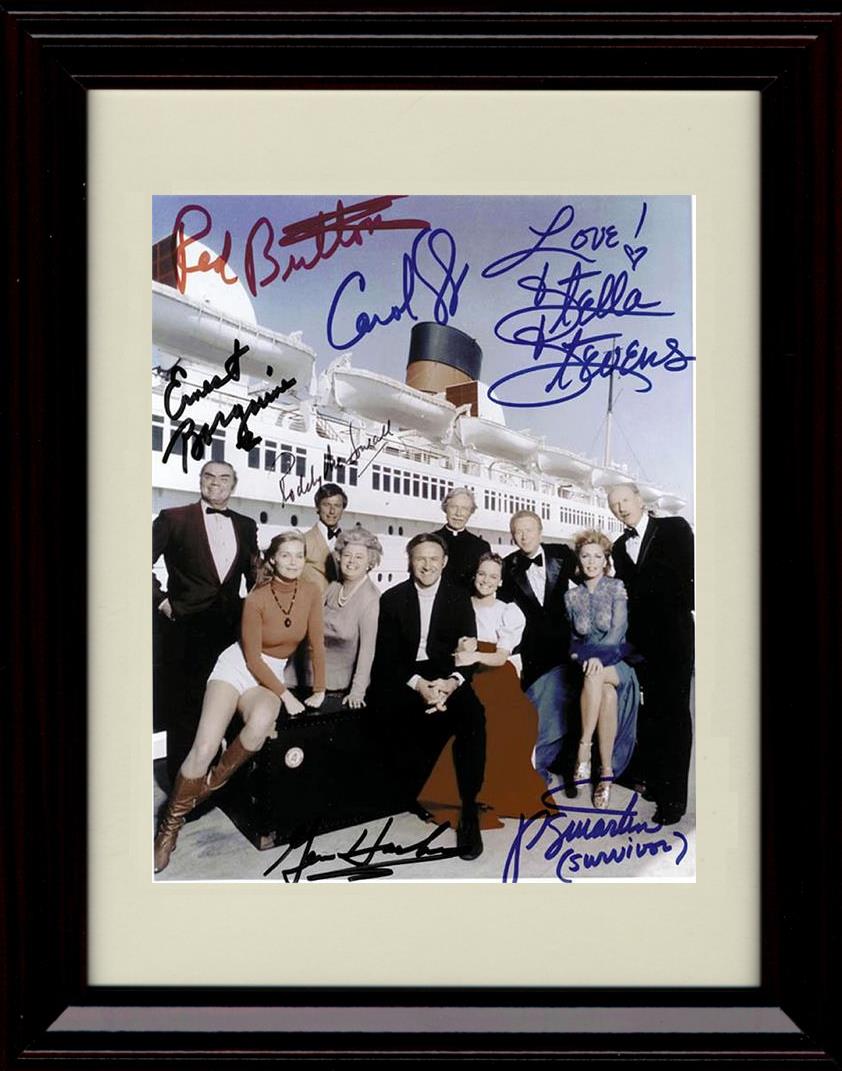 Unframed The Poseidon Adventure Autograph Promo Print - 1972 Cast  Boat Picture Unframed Print - Movies FSP - Unframed   