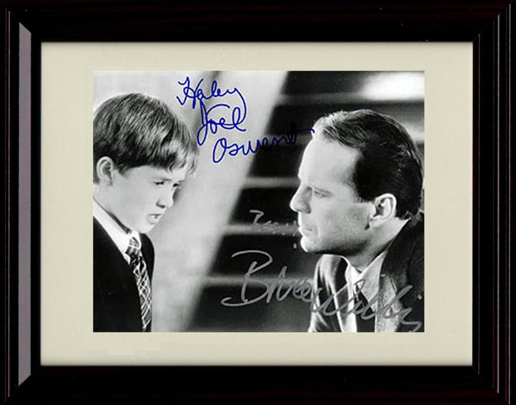 8x10 Framed The Sixth Sense Autograph Promo Print - Osment & Willis Framed Print - Movies FSP - Framed   