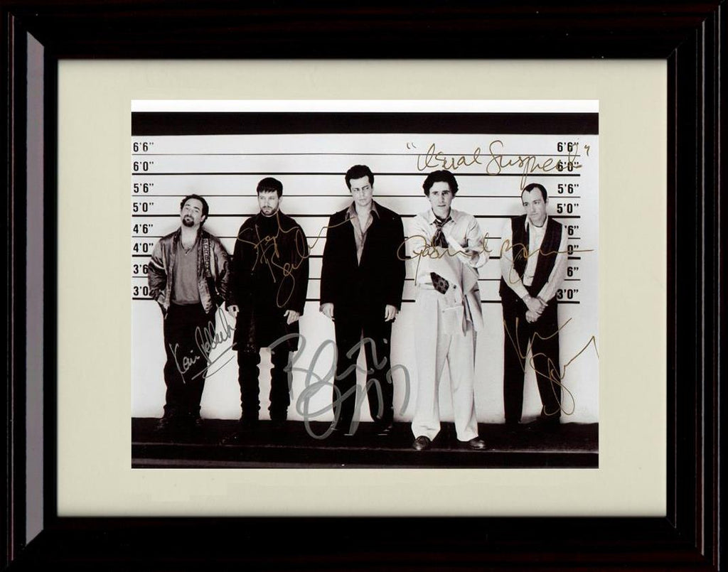 Unframed The Usual Suspects Autograph Promo Print - Black and White Cast Picture Unframed Print - Movies FSP - Unframed   