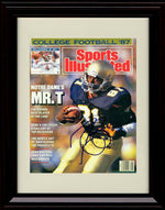 Unframed Tim Brown Autograph Promo Print - Notre Dame- Sports Illustrated Unframed Print - College Football FSP - Unframed   