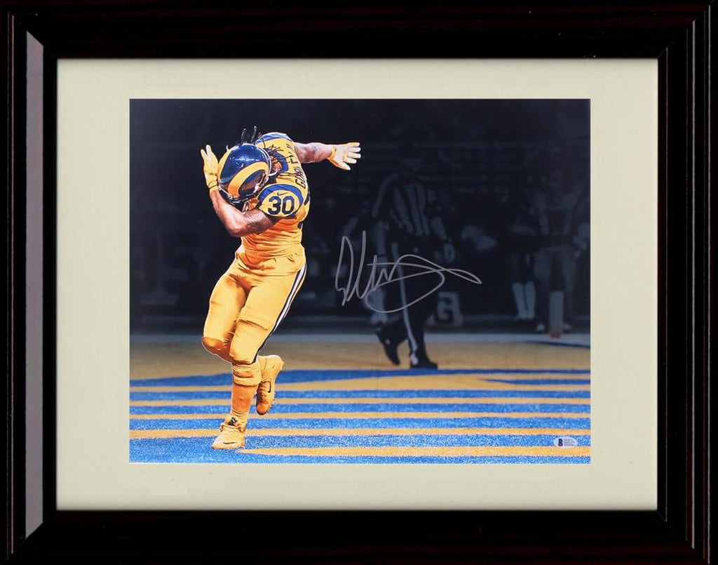 Unframed Todd Gurley - Los Angeles Rams Autograph Promo Print - Dabbing Unframed Print - Pro Football FSP - Unframed   