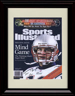 8x10 Framed Tom Brady - New England Patriots Autograph Promo Print - Sports Illustrated  Superbowl XXXIX Preview Framed Print - Pro Football FSP - Framed   