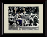 8x10 Framed Tom Brady - New England Patriots Autograph Promo Print - Super Bowl 51 Touchdown Celebration Framed Print - Pro Football FSP - Framed   