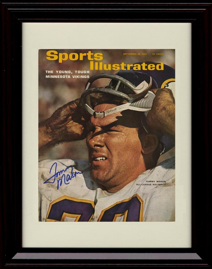 Unframed Tommy Mason - Minnesota Vikings Autograph Promo Print - 1964 Sports Illustrated Cover Unframed Print - Pro Football FSP - Unframed   