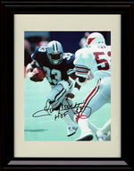 8x10 Framed Tony Dorsett - Dallas Cowboys Autograph Promo Print - Running The Ball Against The Cardinals Framed Print - Pro Football FSP - Framed   