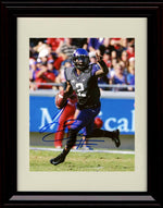 Unframed Trevone Boykin Autograph Promo Print - TCU Horned Frogs- Running And Pointing Unframed Print - College Football FSP - Unframed   