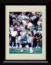 8x10 Framed Troy Aikman - Dallas Cowboys Autograph Promo Print - After The Throw Blood On Towel Framed Print - Pro Football FSP - Framed   