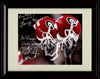 Unframed Vince Dooley and Larry Munson Autograph Promo Print - Georgia Football- Helmets Raised Unframed Print - College Football FSP - Unframed   