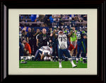 Unframed Vince Wilfork - New England Patriots Autograph Promo Print - Arms Raised Celebrating Unframed Print - Pro Football FSP - Unframed   