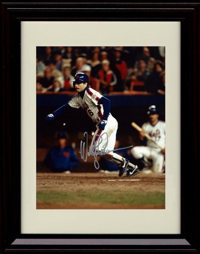 Unframed Wally Backman - Running - New York Mets Autograph Replica Print Unframed Print - Baseball FSP - Unframed   