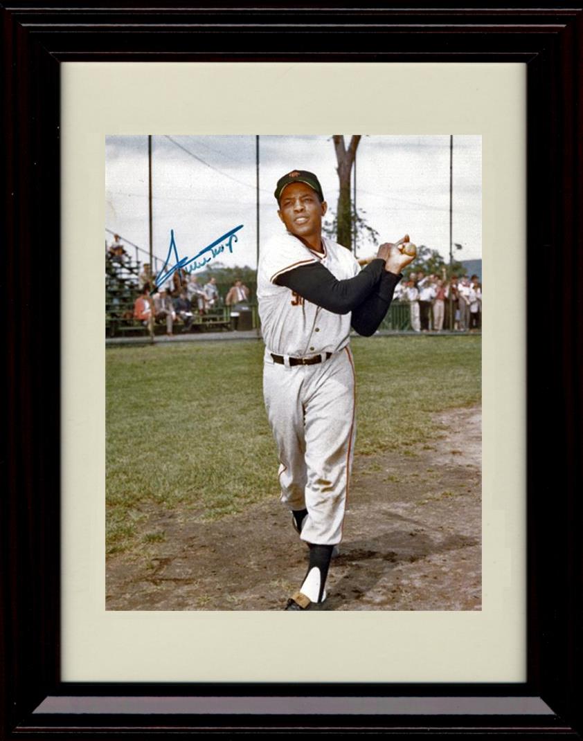 Unframed Willie Mays - Swing Pose - San Francisco Giants Autograph Replica Print Unframed Print - Baseball FSP - Unframed   