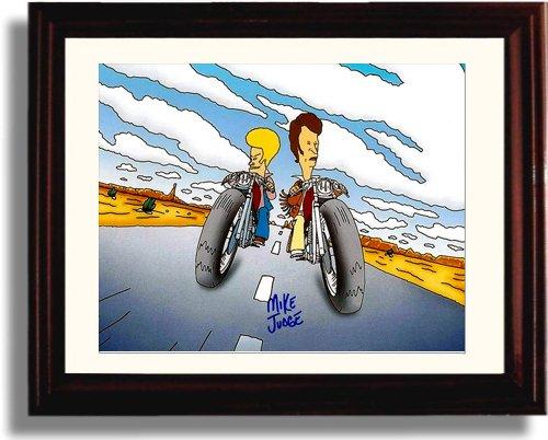 8x10 Framed Mike Judge Autograph Promo Print - Beavis and Butthead Framed Print - Television FSP - Framed   