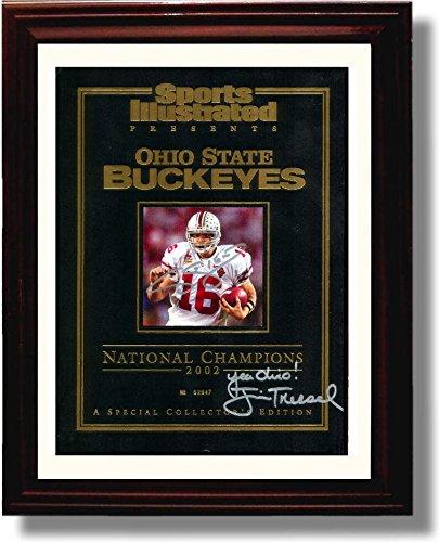 Framed 8x10 Ohio State Craig Krenzel, Jim Tressel 2002 National Championship SI Autograph Framed Print - College Football FSP - Framed   