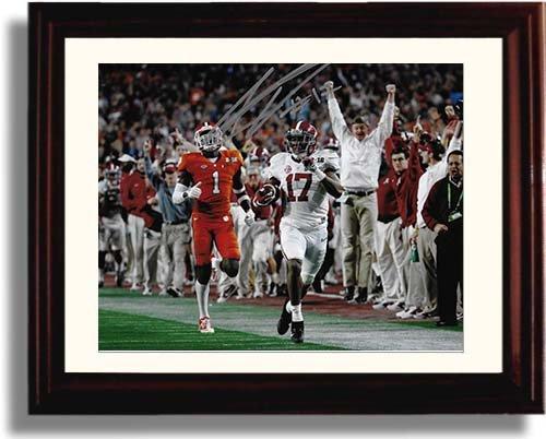 Framed 8x10 Kenyan Drake Sideline Run Framed 8x10 Autograph Promo Print - Game Winner! Framed Print - College Football FSP - Framed   