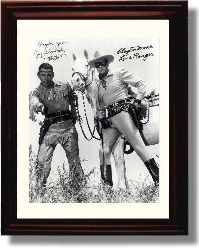 Unframed Lone Ranger Autograph Promo Print - Clayton Moore Unframed Print - Television FSP - Unframed   