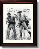 Unframed Lone Ranger Autograph Promo Print - Clayton Moore Unframed Print - Television FSP - Unframed   