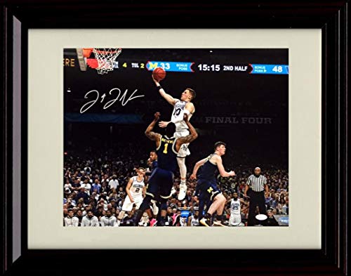 Framed 8x10 Donte DiVincenzo Autograph Promo Print - Dunk - Villanova Wildcats Framed Print - College Basketball FSP - Framed   