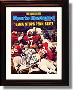 Framed 8x10 Goal Line Stand, Barry Krauss SI Autograph Promo Print - Alabama Crimson Framed Print - College Football FSP - Framed   