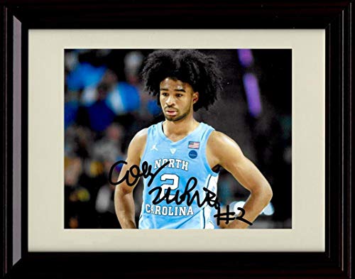 Unframed Coby White Autograph Promo Print - Ready - North Carolina Tarhells Unframed Print - College Basketball FSP - Unframed   