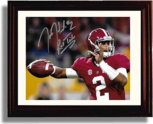 Framed 8x10 Jalen Hurts "Roll Tide" Alabama Crimson Tide Autograph Promo Print Framed Print - College Football FSP - Framed   