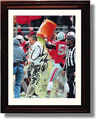 Unframed Urban Meyer Unframed Autograph Promo Print - Ohio State Gatorade Bath Unframed Print - College Football FSP - Unframed   